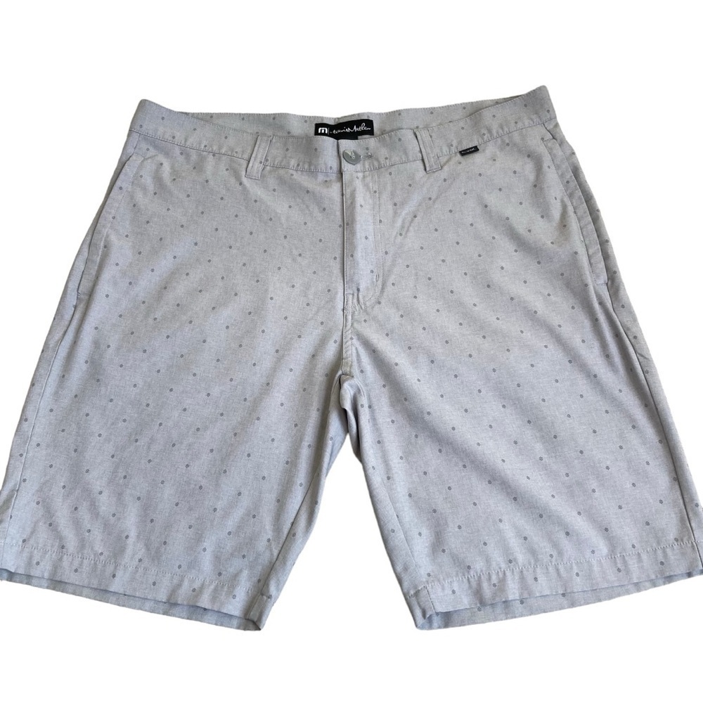 Travis Mathew ‘Barnacle’ Hybrid Shorts in Grey Heather Sleet Golf 9” Sz L - Picture 3 of 16